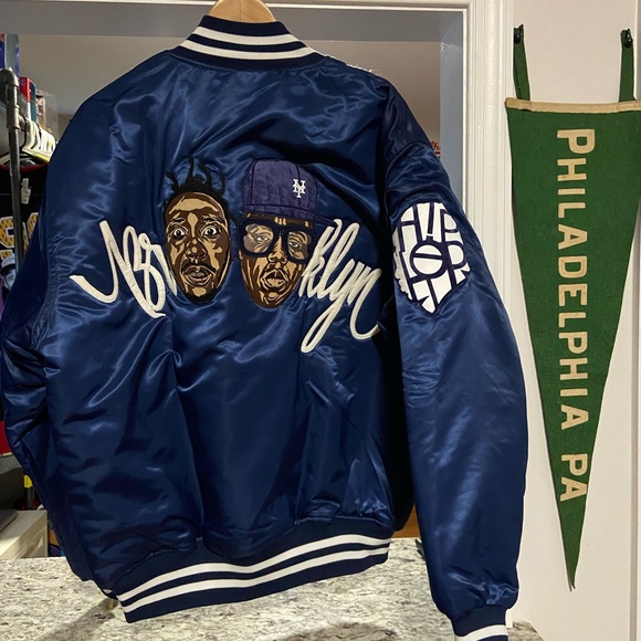 Custom Brooklyn Biggie and ODB Satin Bomber Jacket - Picture 2 of 8
